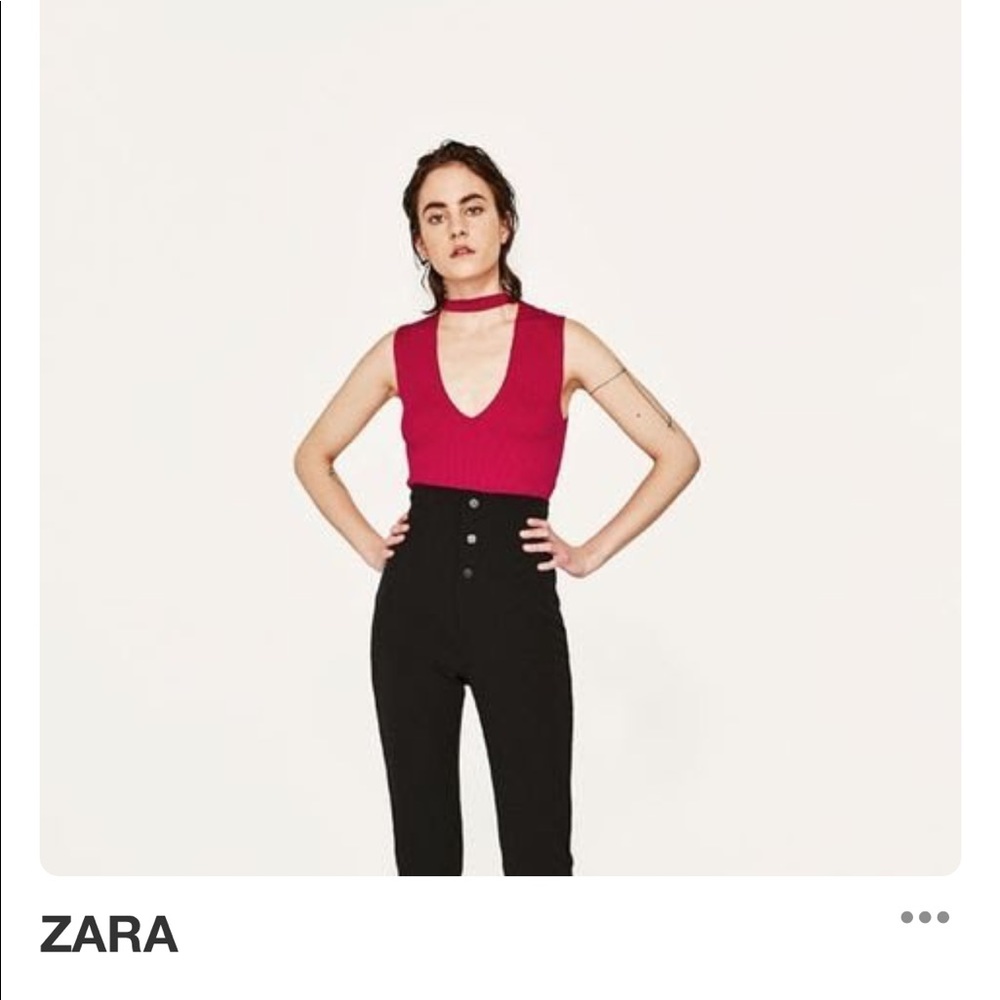 Zara cropped tank top